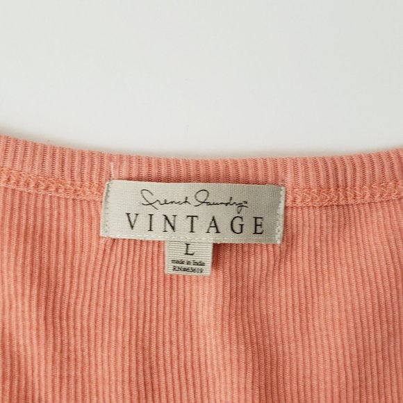 FRENCH LAUNDRY VINTAGE Henley Short Sleeve Top - Picture 10 of 10